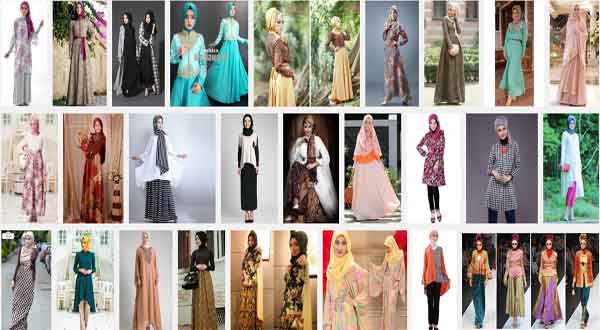 Model Busana Muslim Modern dengan Paduan Hijab Bermotif